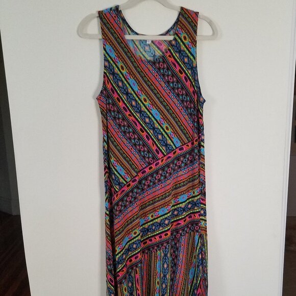 Serengeti maxi dress multi colors L - Picture 1 of 3